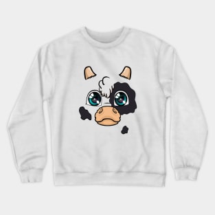 Cow Face Crewneck Sweatshirt